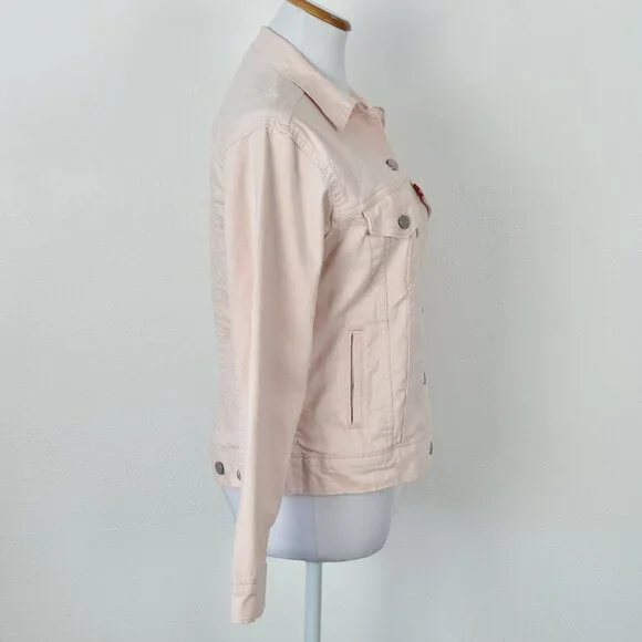 Levi's Denim Trucker Jean Jacket Pink - XS - Picture 6 of 8